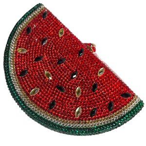 Watermelon Swarovski crystal purse